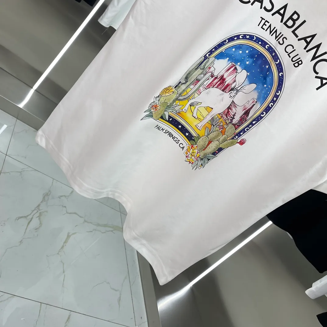 Casablanca Classic Series T ， ， 。 ， Classic ， In Stock ！ ：White Black Size：S M L XL XXL